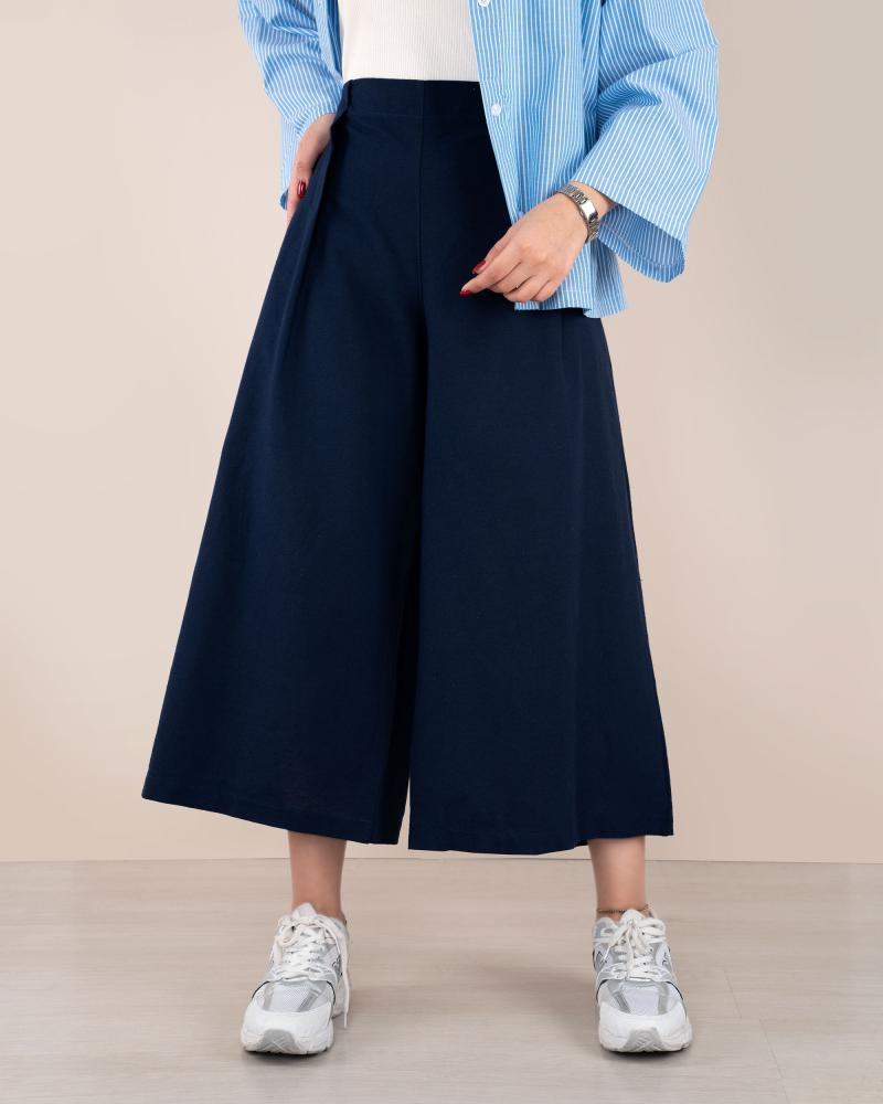 Linen blend culottes 